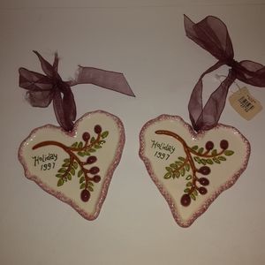 Holiday 1997 Bath & Body Works Ornaments set of 2